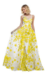 Sherri Hill 50837 Ivory-Yellow