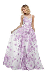 Sherri Hill 50837 Ivory-Lilac