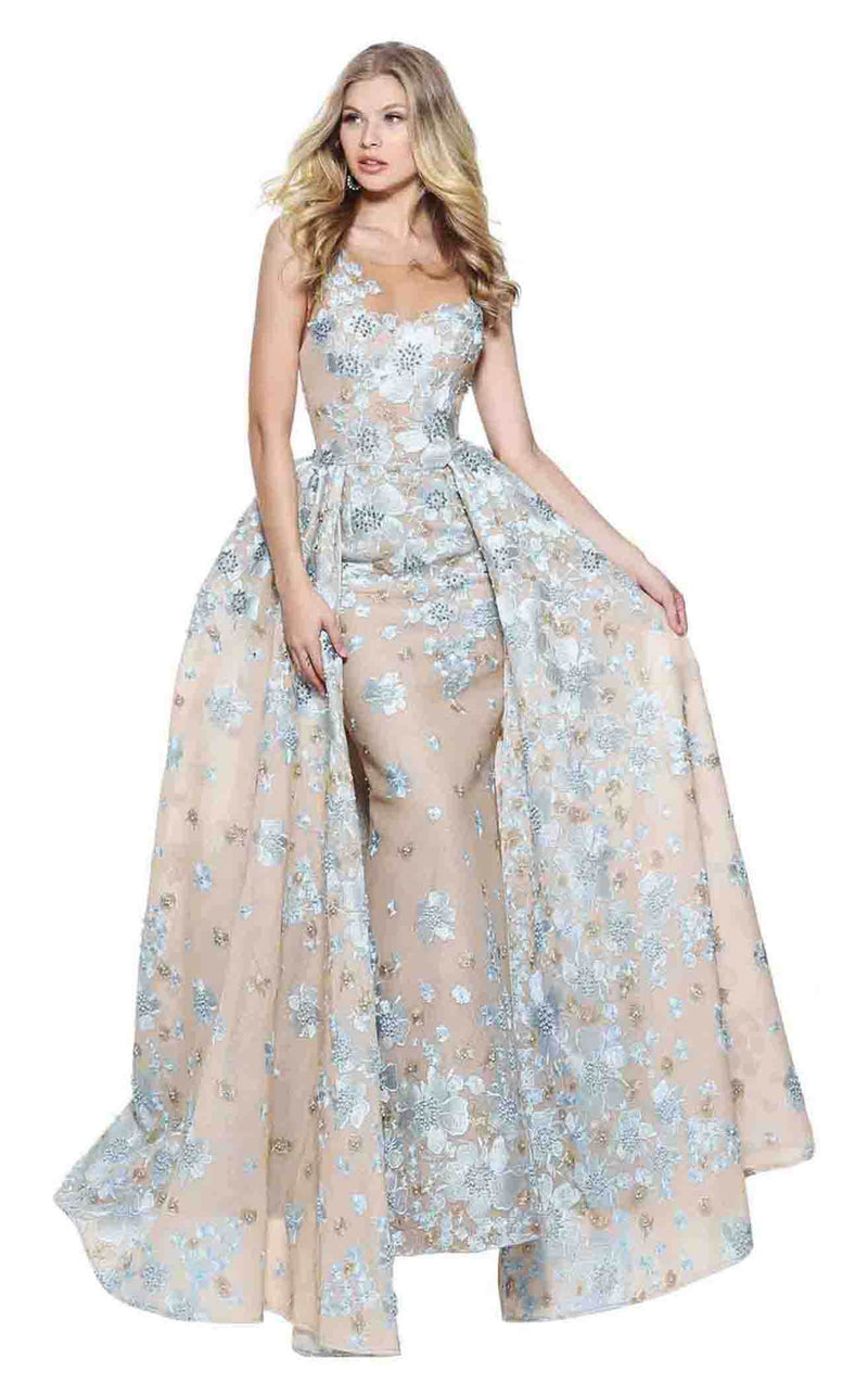 Sherri Hill 50837 Nude-Lt-Blue