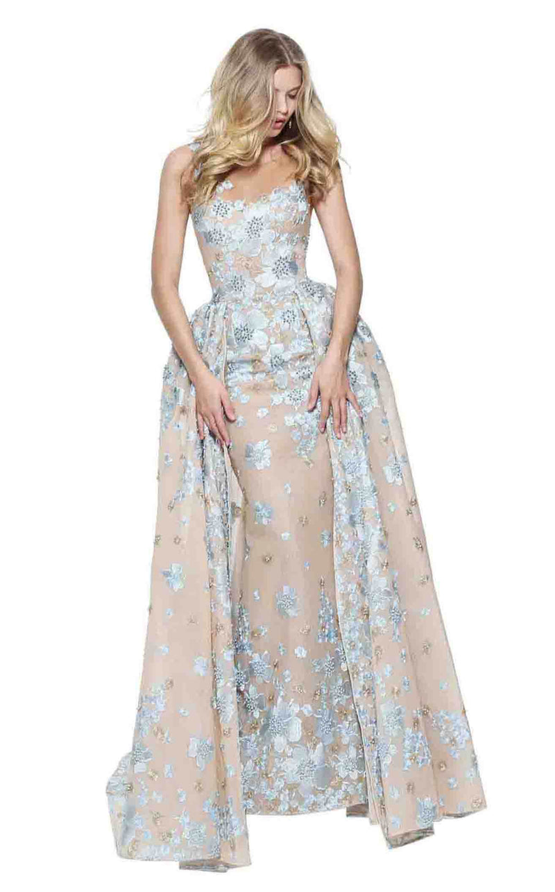 Sherri Hill 50837 Nude-Lt-Blue