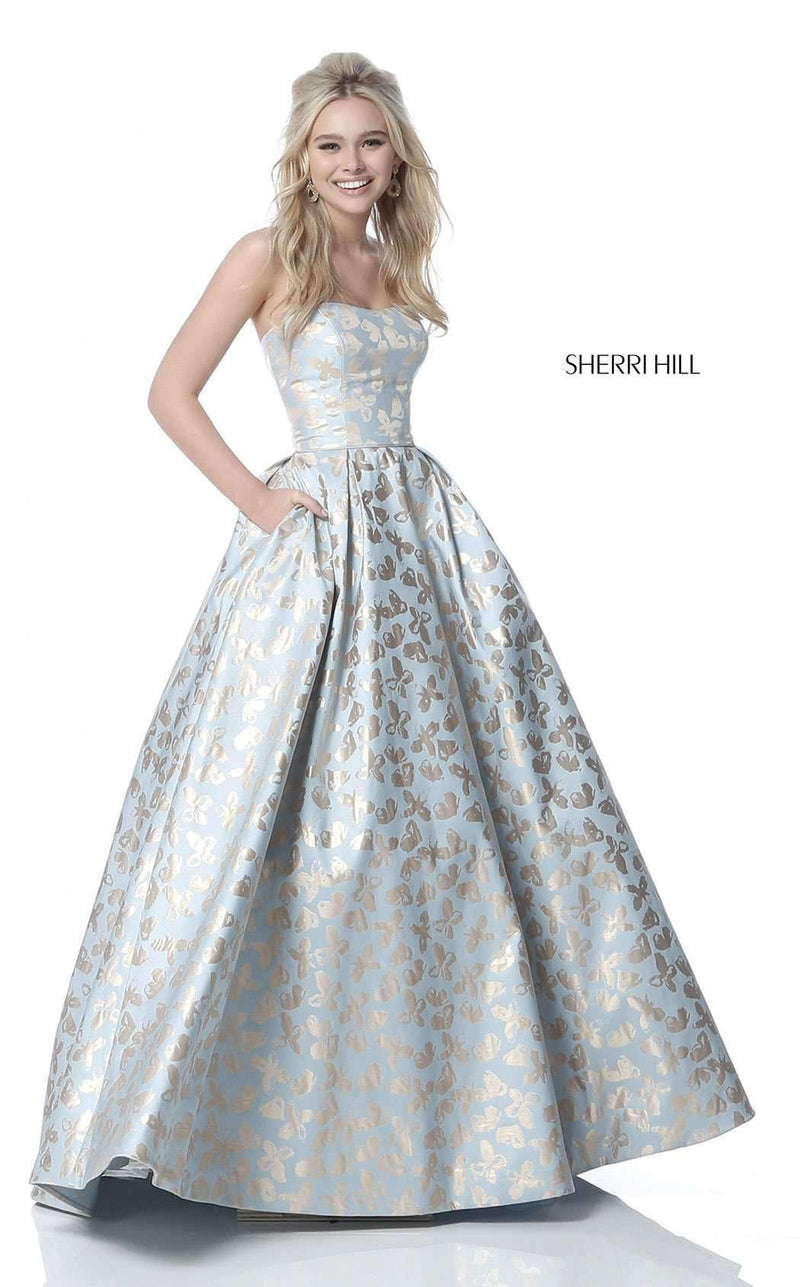 Sherri Hill 51597 Light-Blue-Gold