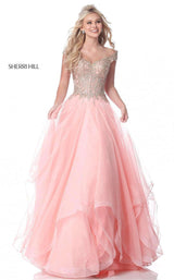 Sherri Hill 51614 Blush/Gold