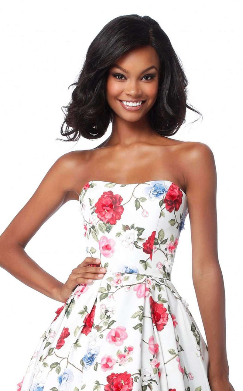 Sherri Hill 51795 Ivory Print