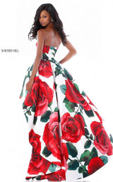 Sherri Hill 51816 Red Print