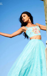 Sherri Hill 51945 Aqua-Print