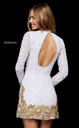 Sherri Hill 52113 Ivory/Gold