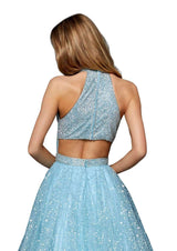 Sherri Hill 52266 Light Blue/Silver