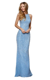 Sherri Hill 52328 Light Blue/Silver