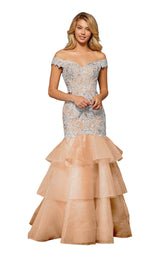 Sherri Hill 52347 Rose-Gold-Silver