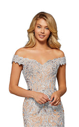 Sherri Hill 52347 Rose-Gold-Silver