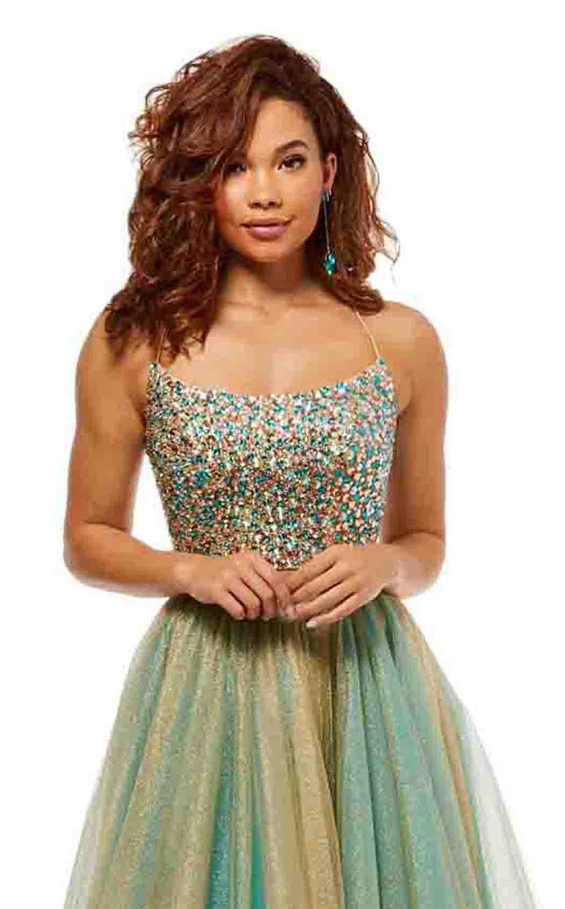 Sherri Hill 52404 Gold-Turq