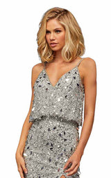 Sherri Hill 52452 Silver