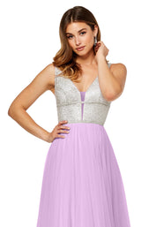 Sherri Hill 52463 Lilac/Silver