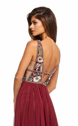 Sherri Hill 52473 Burgundy