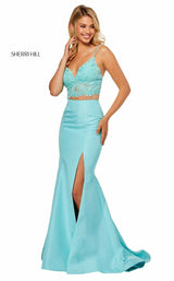 Sherri Hill 52493 Aqua