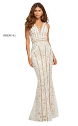 Sherri Hill 52611 Ivory/Nude