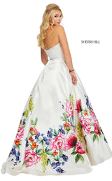 Sherri Hill 52626 Ivory Print