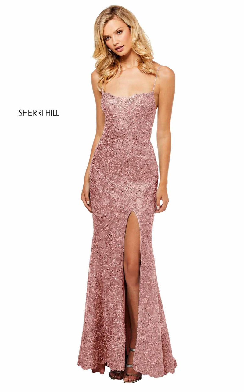 Sherri Hill 52647 Rose Gold