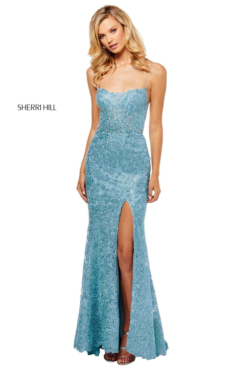 Sherri Hill 52647 Light Blue