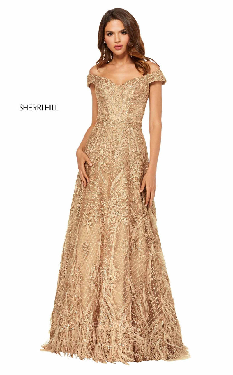 Sherri Hill 52650 Gold