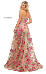 Sherri Hill 52658 Nude/Fuchsia