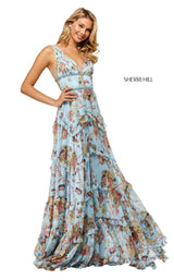 Sherri Hill 52667 Light Blue Multi