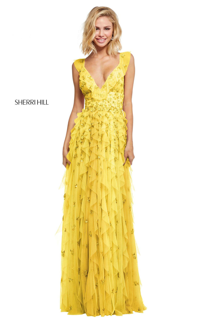 Sherri Hill 52668 Yellow