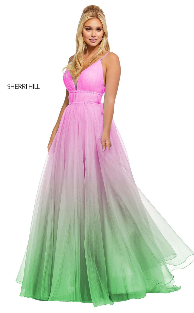 Sherri Hill 52707 Pink-Green