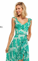 Sherri Hill 52713 Green Print