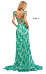 Sherri Hill 52713 Green Print