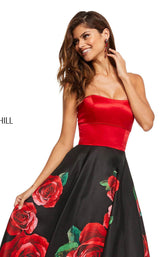 Sherri Hill 52722 Black-Red-Print