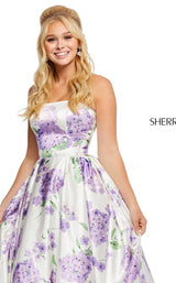 Sherri Hill 52723 Ivory-Lilac-Print