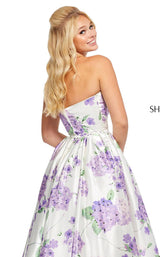 Sherri Hill 52723 Ivory-Lilac-Print