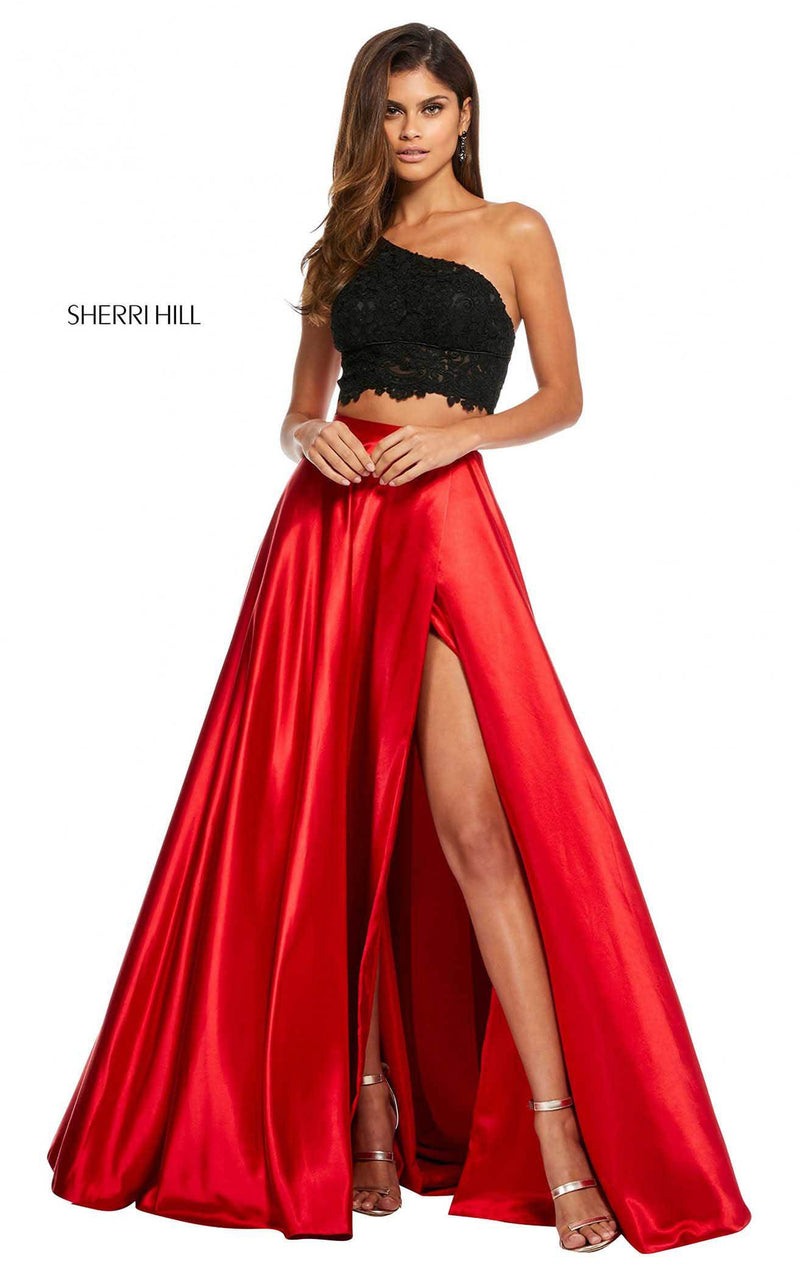 Sherri Hill 52730 Black/Red