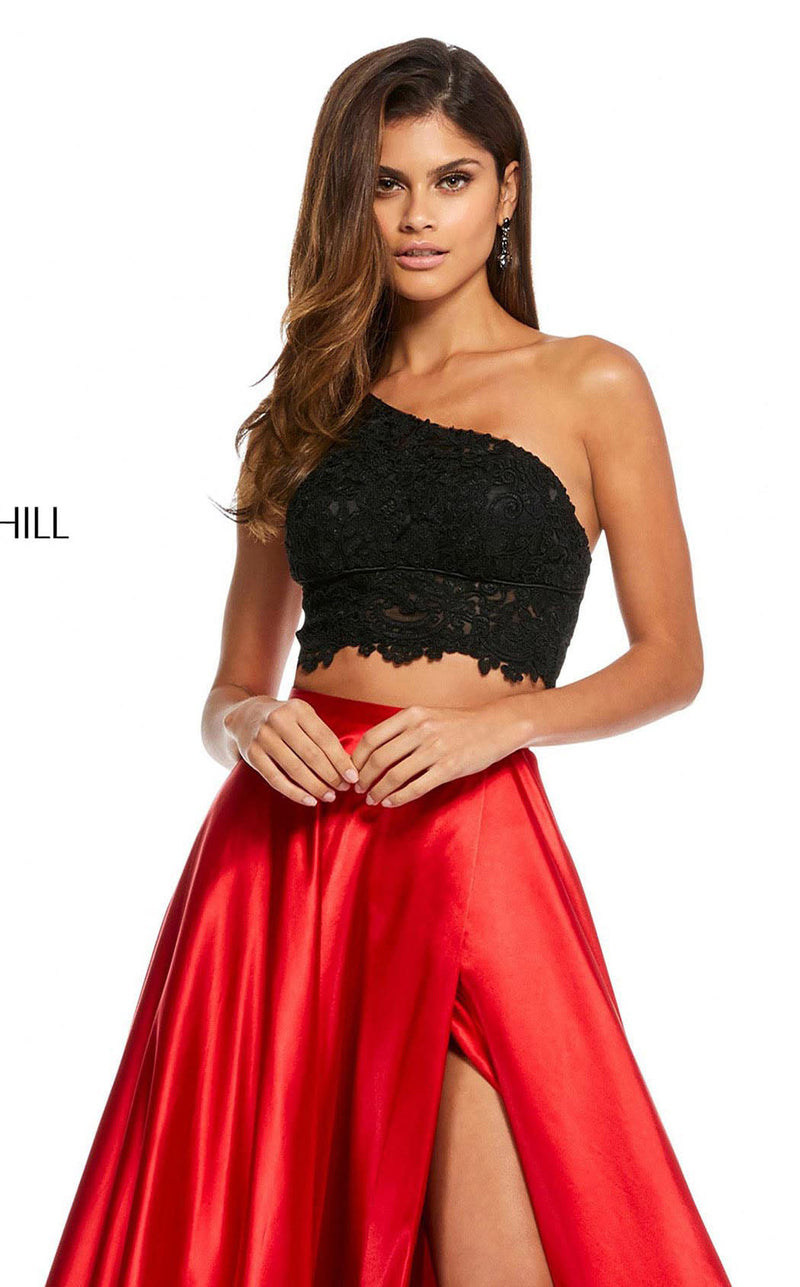 Sherri Hill 52730 Black/Red