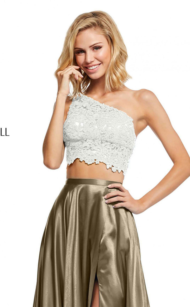 Sherri Hill 52730 Ivory-Mocha