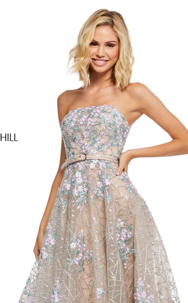 Sherri Hill 52735 Silver/Lilac