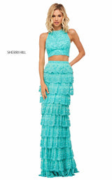 Sherri Hill 52777 Aqua