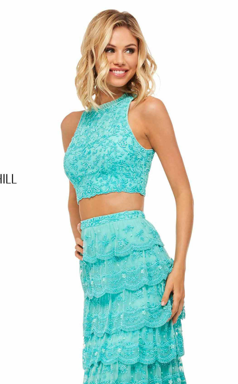 Sherri Hill 52777 Aqua