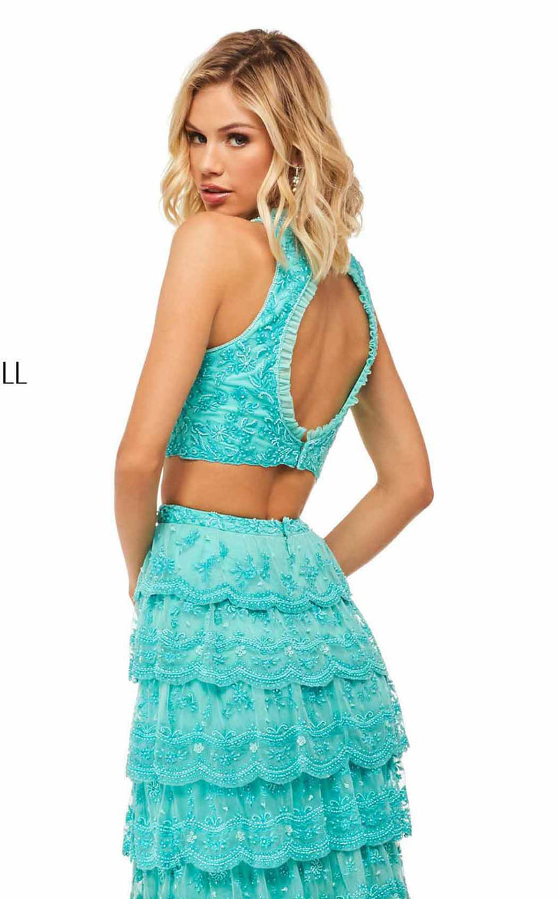 Sherri Hill 52777 Aqua