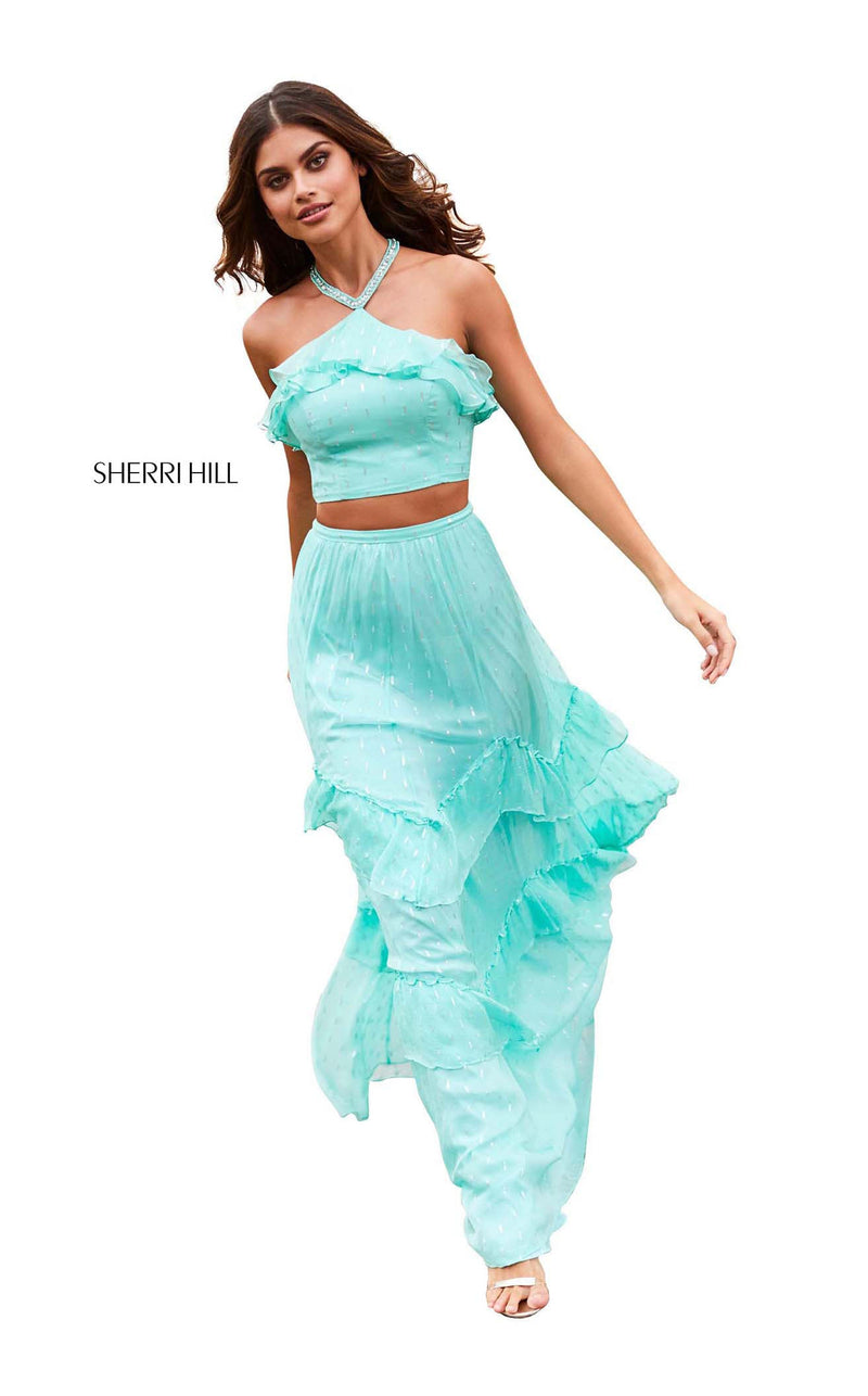 Sherri Hill 52798 Aqua