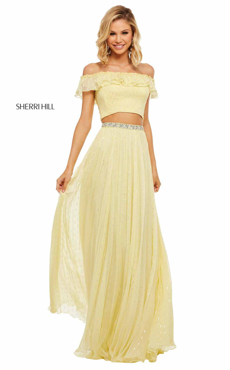 Sherri Hill 52800 Yellow