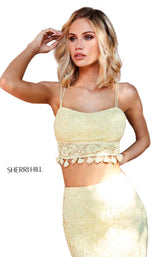 Sherri Hill 52810 Light Yellow