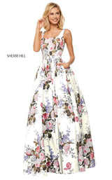 Sherri Hill 52814 Ivory Print