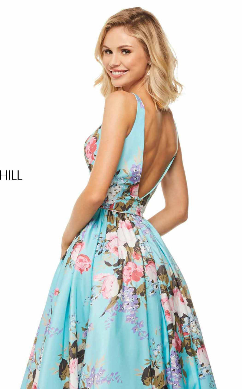 Sherri Hill 52814 Aqua-Print