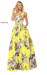 Sherri Hill 52814 Yellow-Print