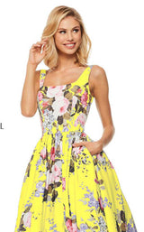 Sherri Hill 52814 Yellow-Print