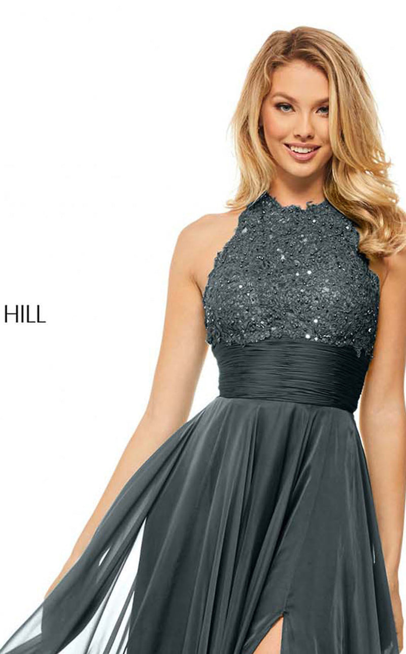 Sherri Hill 52817 Gunmetal