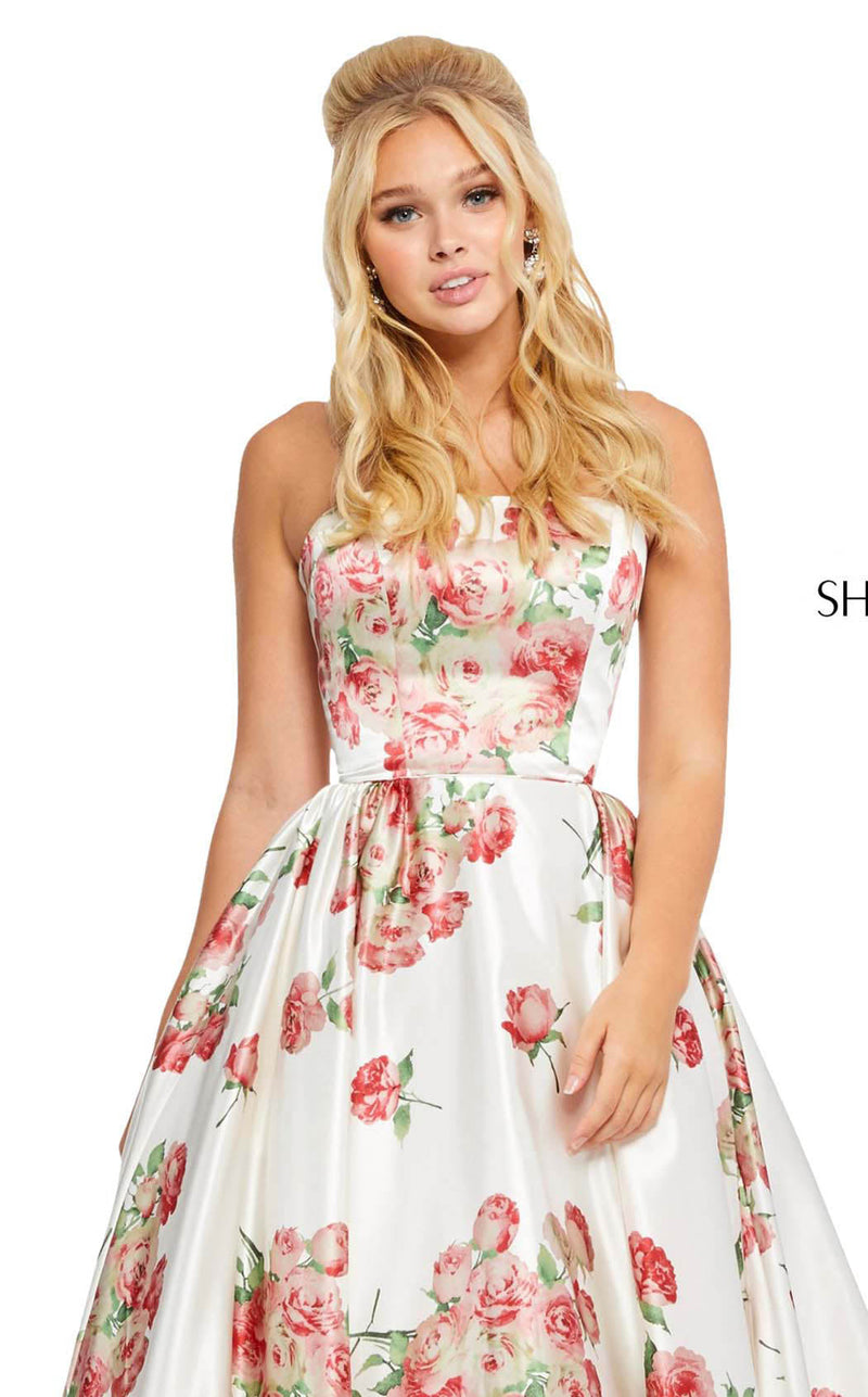 Sherri Hill 52867 Ivory-Red-Print