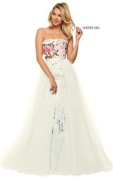 Sherri Hill 52869 Ivory Print